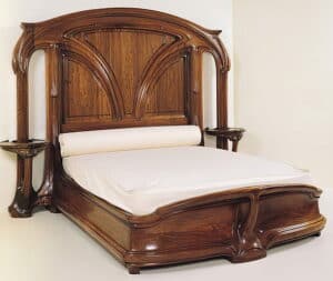 Eugène Vallin - Lit art nouveau