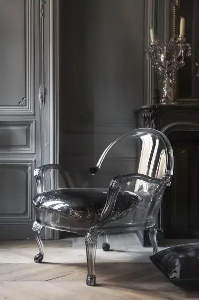 Fauteuil Crapaud transparent