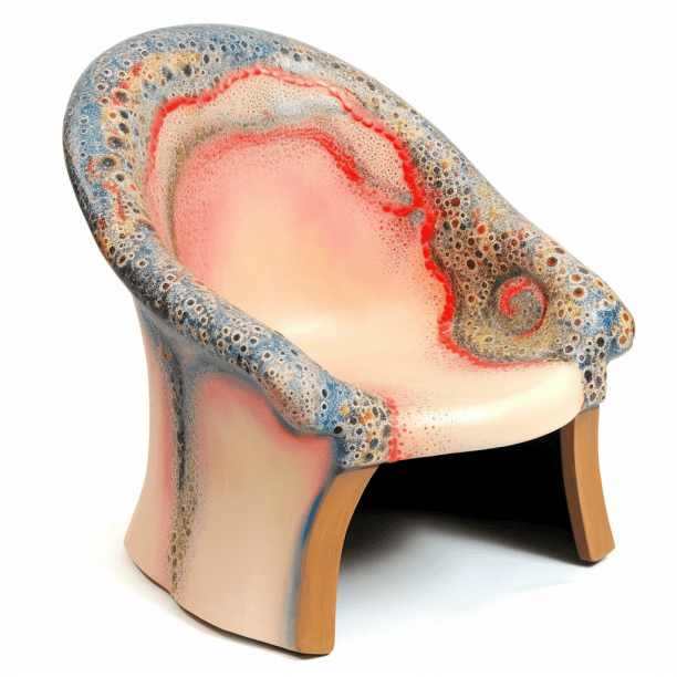 Fauteuil crapaud bio futuriste