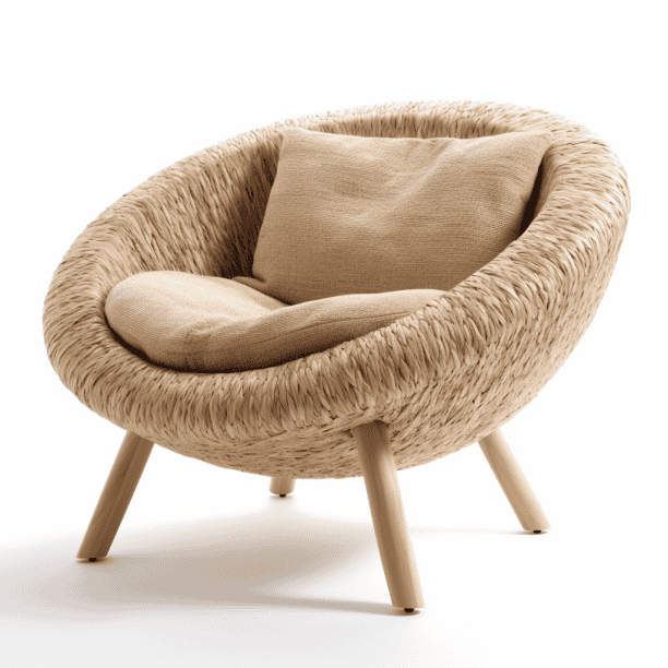 Fauteuil en fibre de chanvre