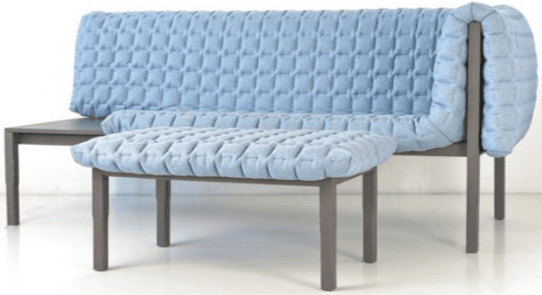 Inga Sempé - Canapé Ruché bleu - Ligne Roset