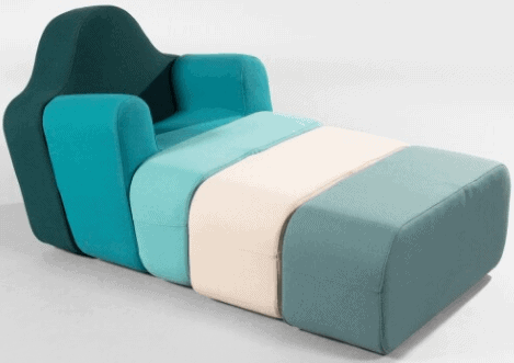 Pierre Charpin - Canapé Slice vert