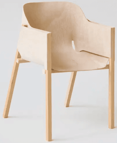Sebastien Cordoleani Chaise Strates en contreplaque plie e1739226196122 Sébastien Cordoléani - Chaise Strates en contreplaqué plié