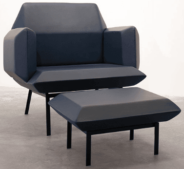 Sebastien Cordoleani Fauteuil et ottomane Ruby Sébastien Cordoléani - Fauteuil et ottomane Ruby