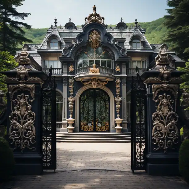 Portail en fer forge