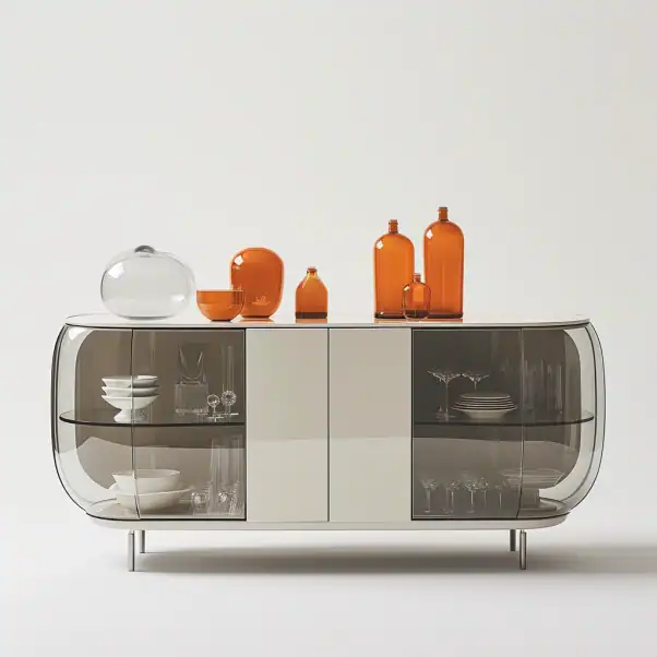 Buffet design en verre