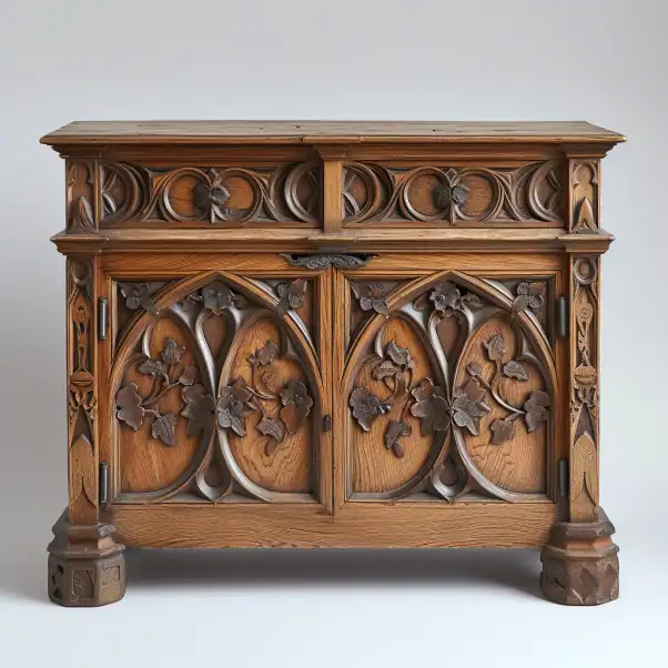 Buffet medieval en chene