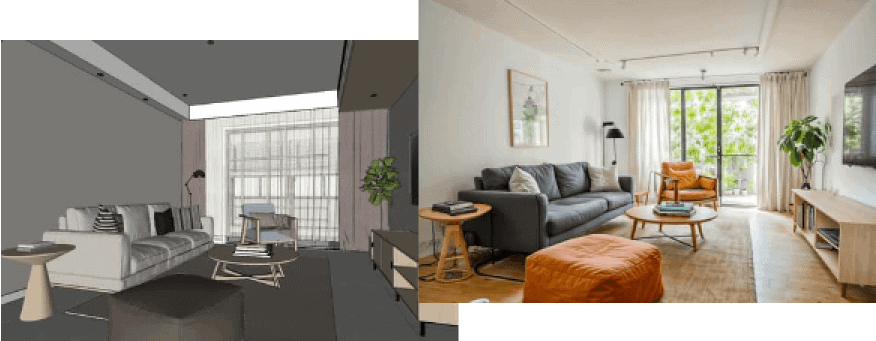 De maquette SketchUp a rendu