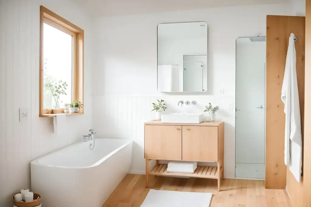 Salle de bain scandinave