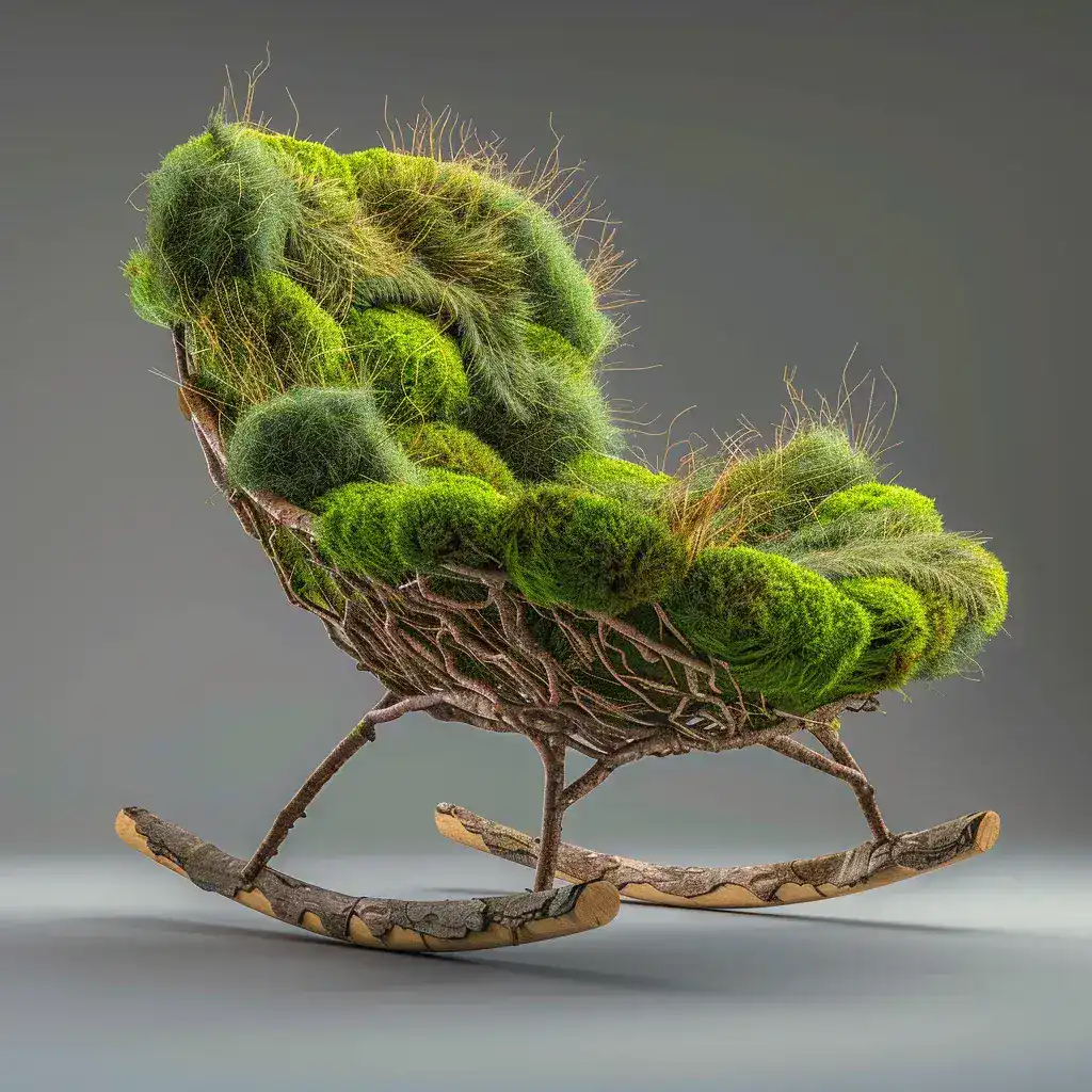 Chaise à bascule écodesign IA