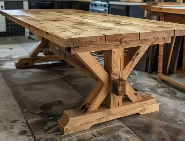 Table de ferme eclaircie a lacide oxalique e1721501870161