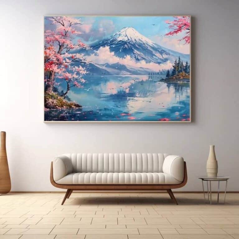 Tableau montagne Japon