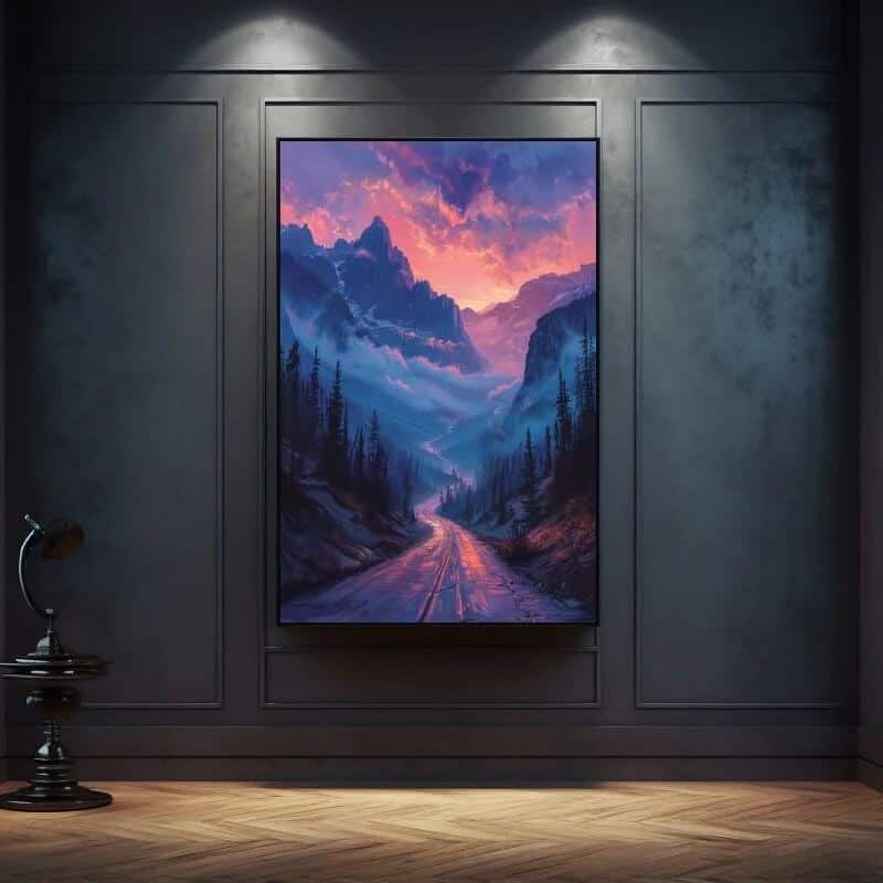 Tableau paysage montagne