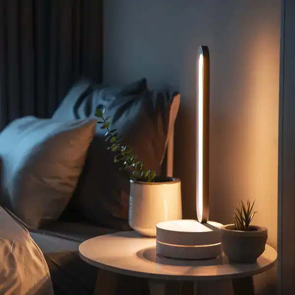 Lampe de chevet connectee design
