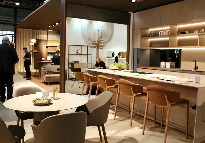 Salon et cuisine à l'expo LivingKitchen