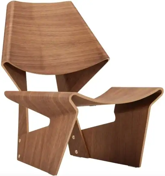 Chaise en contreplaqué courbé - Grete Jalk