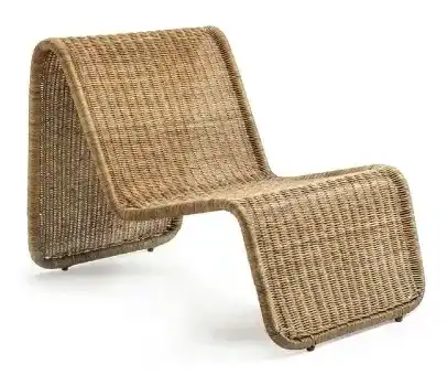 Chaise en tube d'acier et osier - Lilly Reich