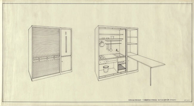 Croquis de cuisine - Lilly Reich