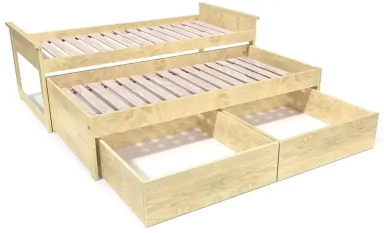 Lit gigogne en pin massif