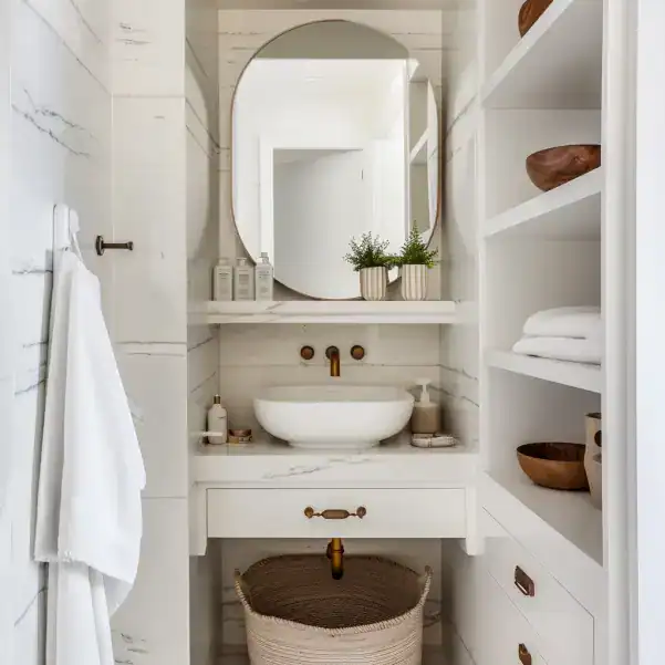 Salle de bain espace optimisé