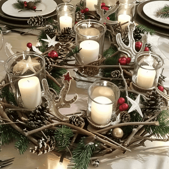 Centre de table de Noël