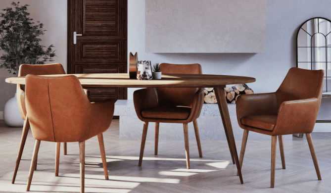 Fauteuils salon en cuir