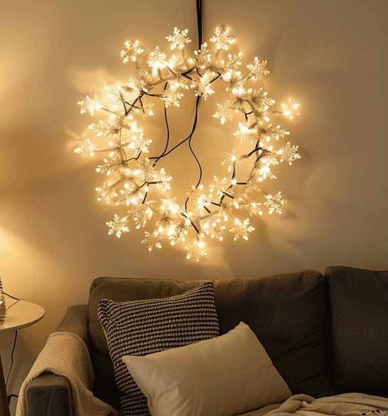 Guirlande de Noël à LED lumière blanche