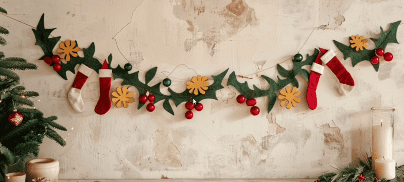 Guirlandes de Noël en papier