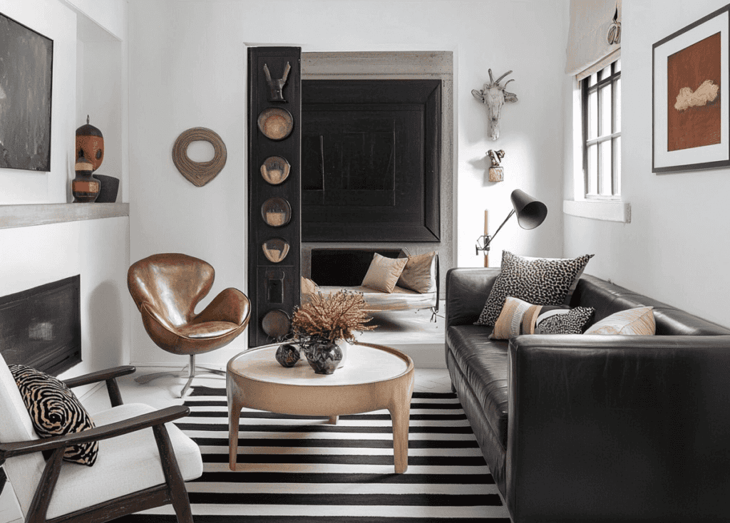 Salon déco avec meubles design