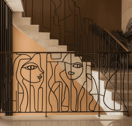 Escalier en fer forgé