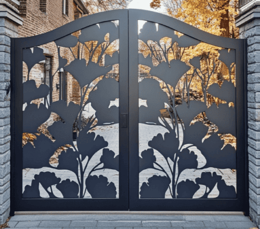 Portail en fer forgé