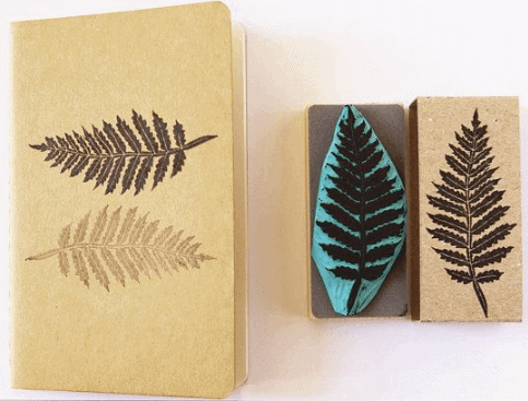 Tampon d'impression fougère