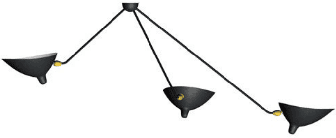 Plafonnier Araignée à 3 bras - Serge Mouille