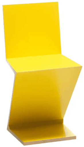 Chaise Zig Zag jaune - Gerrit Rietveld